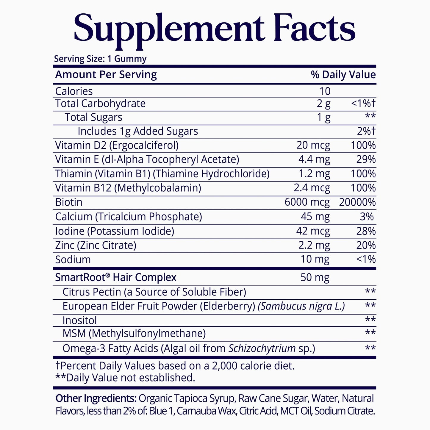 SugarbearPRO® Hair Vegan Vitamin Gummies